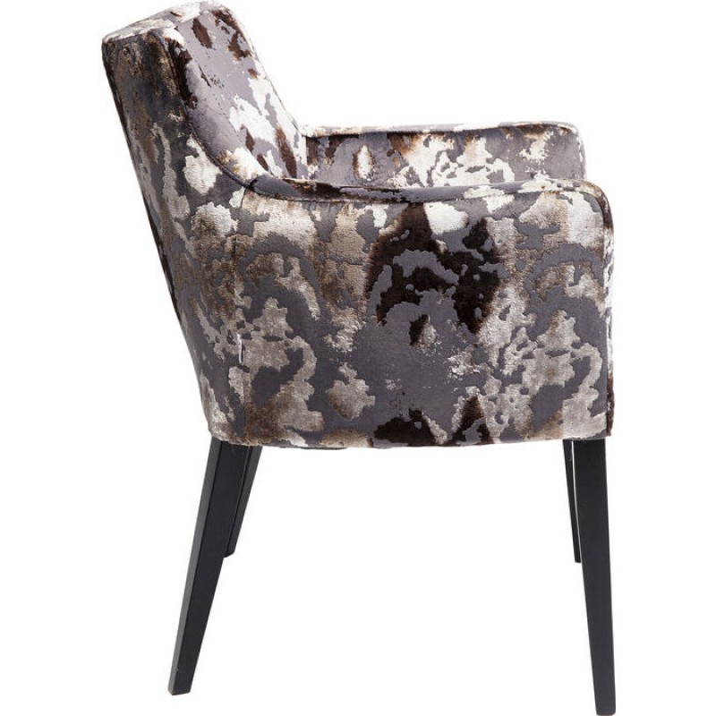 Chair with Armrest Dark Brown Mode Sublime